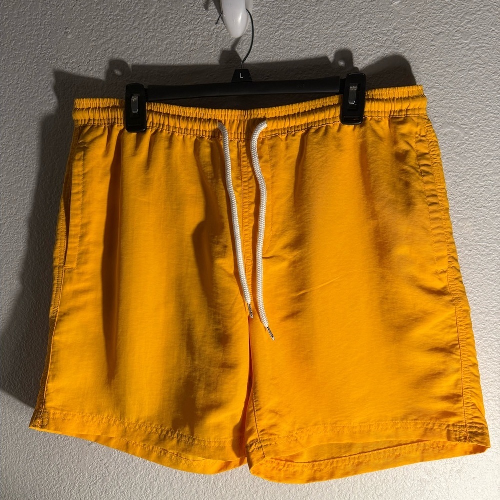RSQ Bright Yellow Swim Trunks Size Large